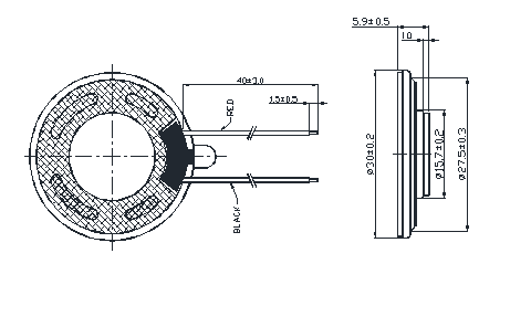 SWM-30R5.9-8B1R dimension drawing