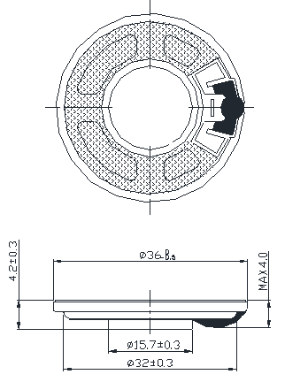 SWM-36R4.2-4B1R dimension drawing