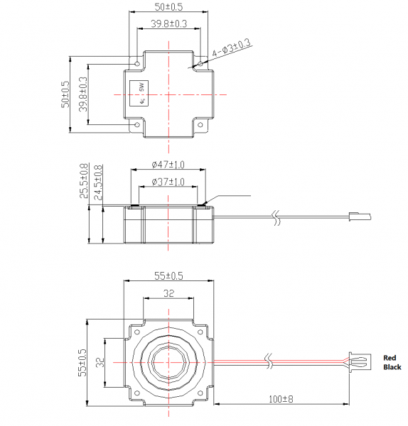 SWM-55I25.5-4N5R dimension drawing