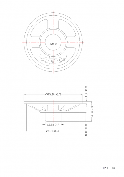 SWM-65.8R21-8A5R dimension drawing