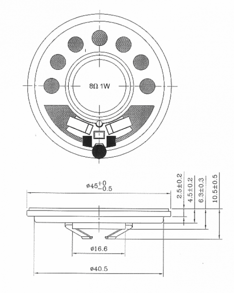 SWM-45R6.3-8N1R1 dimension drawing