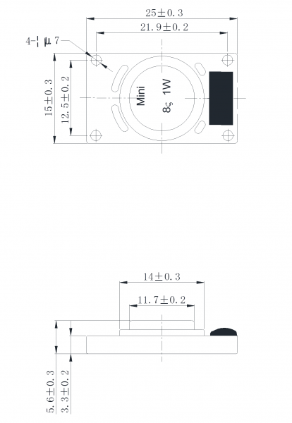 SWM-25L5.6-8N1R dimension drawing