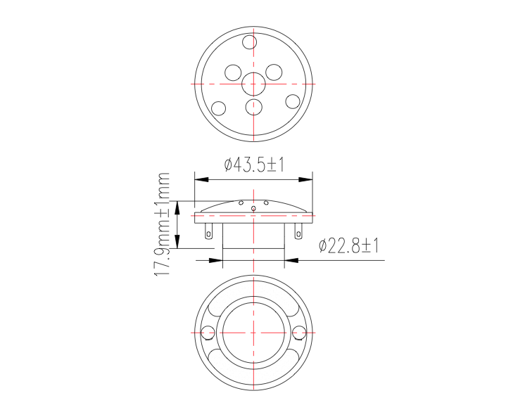 MTD-4318-893-UM dimension drawing