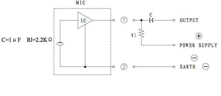 MWE-9748-643-OA schematic diagram of microphone