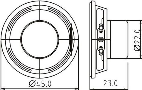 SWC-45R23-8N2R dimension drawing