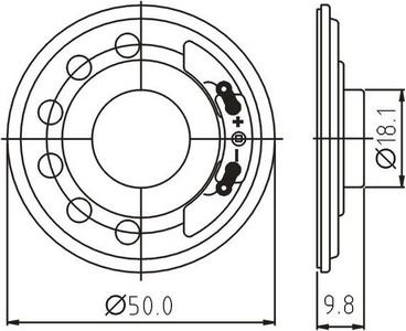 SWC-50R17.2-8F2R dimension drawing