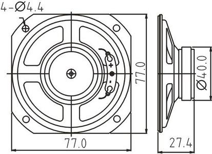 SWC-77S27.4-8F3R dimension drawing