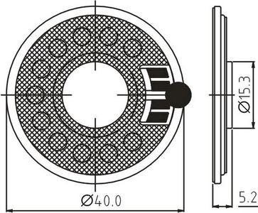 SWM-40R5.2-50N0.3R dimension drawing